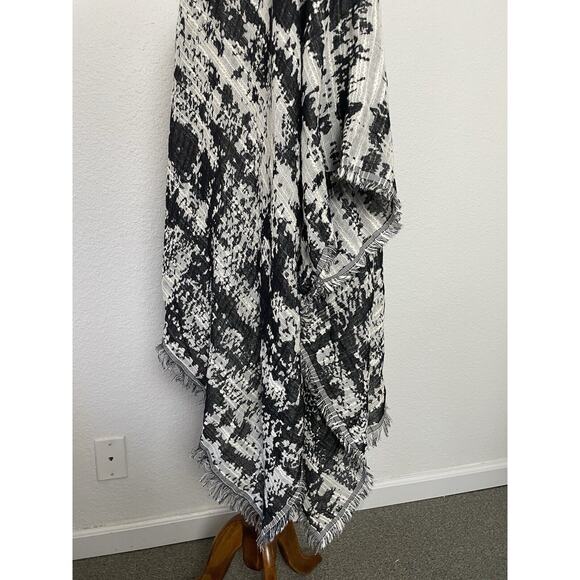 Lane Bryant Sweater Open Textured Fringe Trim Overpiece - Picture 6 of 12